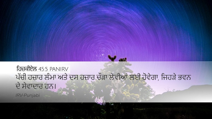 ਹਿਜ਼ਕੀਏਲ 45:5 PANIRV Bible Verse Image