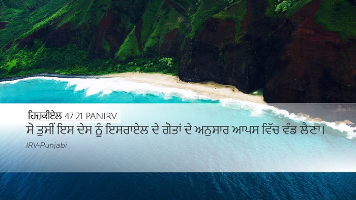 ਹਿਜ਼ਕੀਏਲ 47:21 PANIRV Bible Verse Image