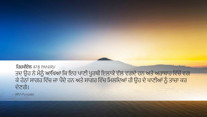ਹਿਜ਼ਕੀਏਲ 47:8 PANIRV Bible Verse Image