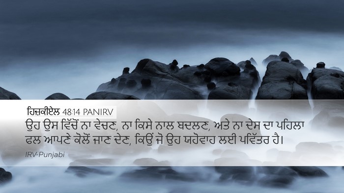ਹਿਜ਼ਕੀਏਲ 48:14 PANIRV Bible Verse Image