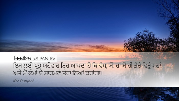 ਹਿਜ਼ਕੀਏਲ 5:8 PANIRV Bible Verse Image