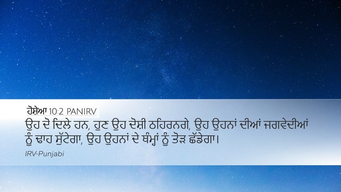 ਹੋਸ਼ੇਆ 10:2 PANIRV Bible Verse Image