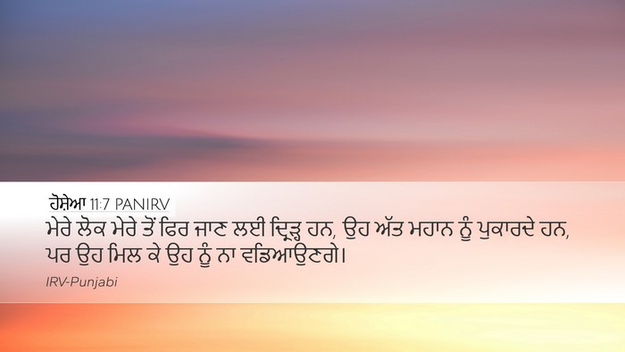 ਹੋਸ਼ੇਆ 11:7 PANIRV Bible Verse Image