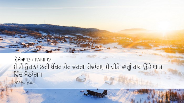 ਹੋਸ਼ੇਆ 13:7 PANIRV Bible Verse Image