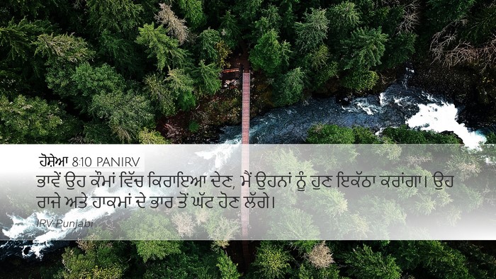ਹੋਸ਼ੇਆ 8:10 PANIRV Desktop Wallpaper - ਭਾਵੇਂ ਉਹ ਕੌਮਾਂ - Desktop Bible Verse Wallpaper