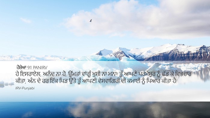 ਹੋਸ਼ੇਆ 9:1 PANIRV Bible Verse Image