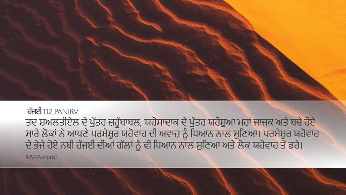ਹੱਜਈ 1:12 PANIRV Bible Verse Image