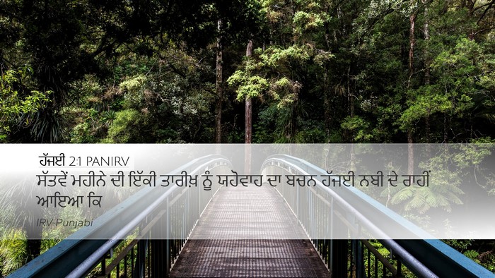 ਹੱਜਈ 2:1 PANIRV Bible Verse Image