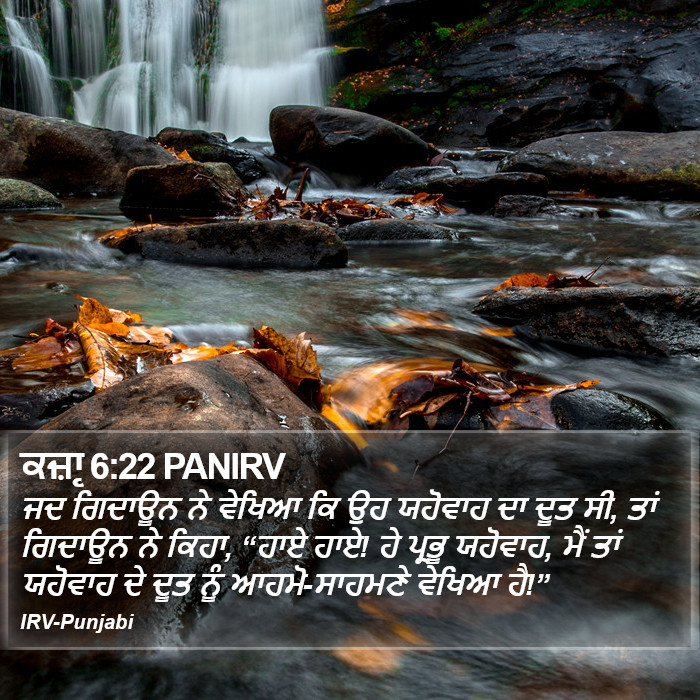 ਕਜ਼ਾૃ 6:22 PANIRV - ਜਦ ਗਿਦਾਊਨ ਨੇ ਵੇਖਿਆ