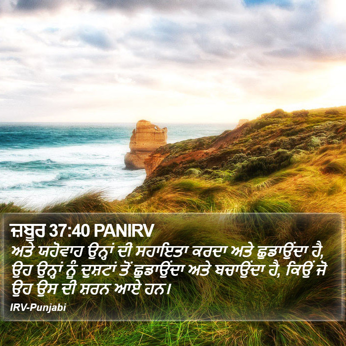 ਜ਼ਬੂਰ 37:40 PANIRV - ਅਤੇ ਯਹੋਵਾਹ ਉਨ੍ਹਾਂ