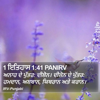 1 ਇਤਿਹਾਸ 1:41 PANIRV Bible Verse Image