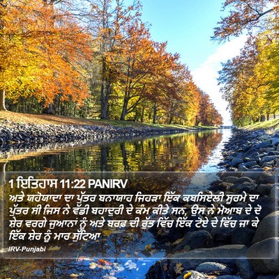 1 ਇਤਿਹਾਸ 11:22 PANIRV Bible Verse Image