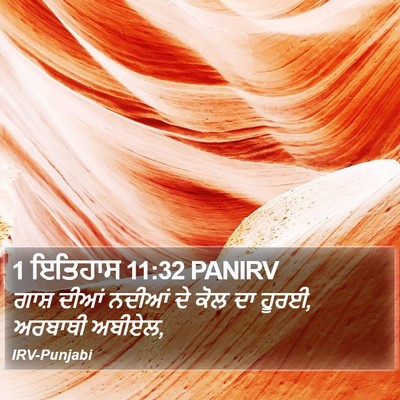 1 ਇਤਿਹਾਸ 11:32 PANIRV Bible Verse Image