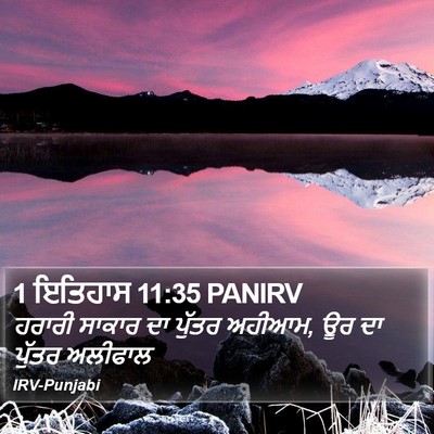 1 ਇਤਿਹਾਸ 11:35 PANIRV Bible Verse Image