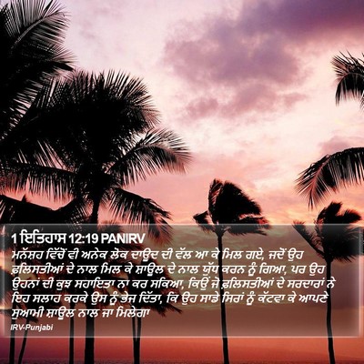 1 ਇਤਿਹਾਸ 12:19 PANIRV Bible Verse Image