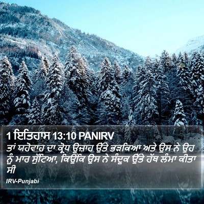 1 ਇਤਿਹਾਸ 13:10 PANIRV Bible Verse Image