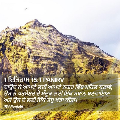 1 ਇਤਿਹਾਸ 15:1 PANIRV Bible Verse Image