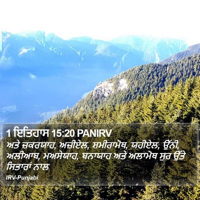1 ਇਤਿਹਾਸ 15:20 PANIRV Bible Verse Image