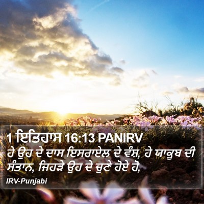 1 ਇਤਿਹਾਸ 16:13 PANIRV Bible Verse Image