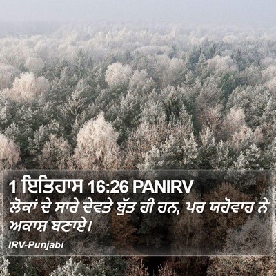 1 ਇਤਿਹਾਸ 16:26 PANIRV Bible Verse Image