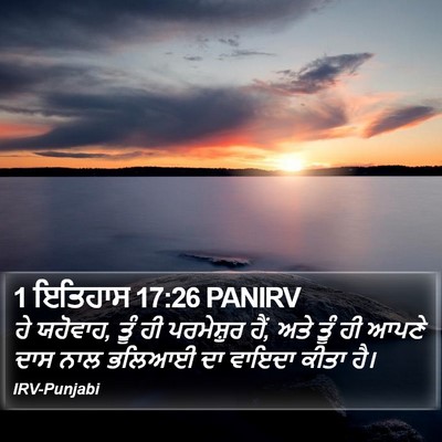 1 ਇਤਿਹਾਸ 17:26 PANIRV Bible Verse Image