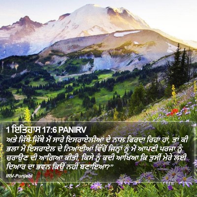 1 ਇਤਿਹਾਸ 17:6 PANIRV Bible Verse Image