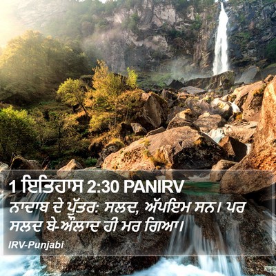 1 ਇਤਿਹਾਸ 2:30 PANIRV Bible Verse Image
