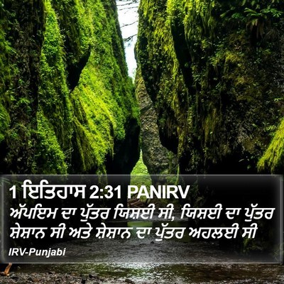 1 ਇਤਿਹਾਸ 2:31 PANIRV Bible Verse Image