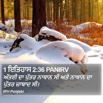 1 ਇਤਿਹਾਸ 2:36 PANIRV Bible Verse Image