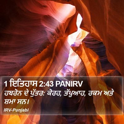 1 ਇਤਿਹਾਸ 2:43 PANIRV Bible Verse Image