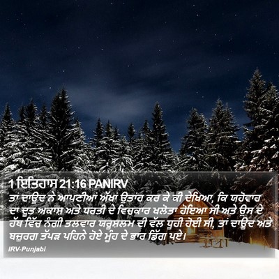 1 ਇਤਿਹਾਸ 21:16 PANIRV Bible Verse Image