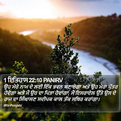 1 ਇਤਿਹਾਸ 22:10 PANIRV Bible Verse Image