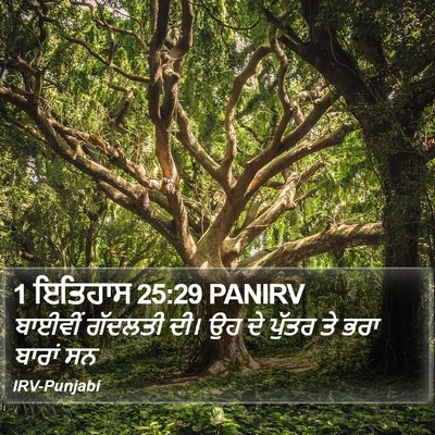 1 ਇਤਿਹਾਸ 25:29 PANIRV Bible Verse Image
