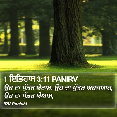 1 ਇਤਿਹਾਸ 3:11 PANIRV Bible Verse Image
