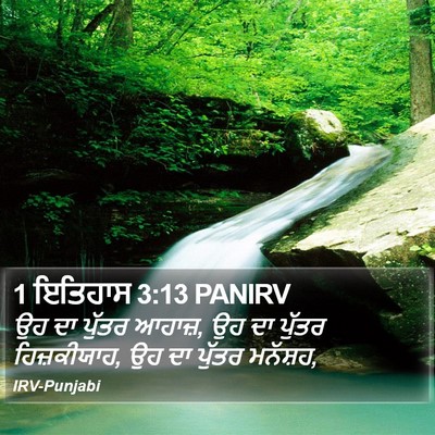 1 ਇਤਿਹਾਸ 3:13 PANIRV Bible Verse Image