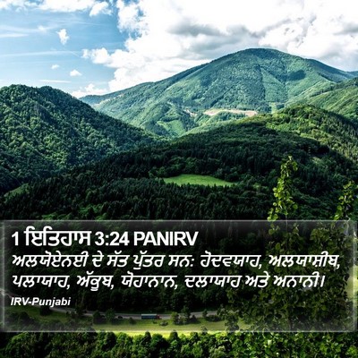 1 ਇਤਿਹਾਸ 3:24 PANIRV Bible Verse Image