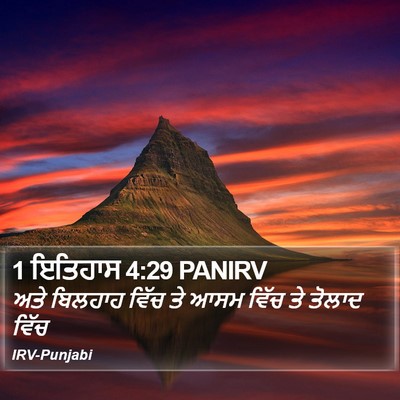 1 ਇਤਿਹਾਸ 4:29 PANIRV Bible Verse Image