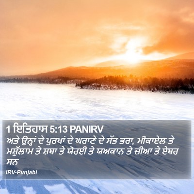 1 ਇਤਿਹਾਸ 5:13 PANIRV Bible Verse Image