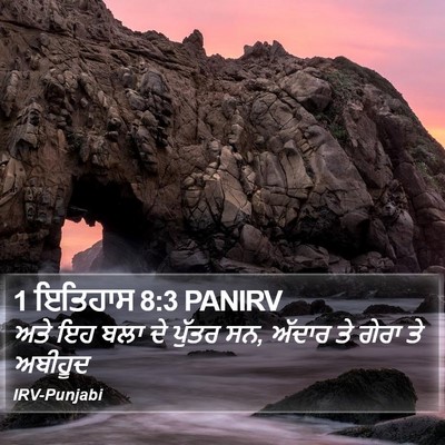 1 ਇਤਿਹਾਸ 8:3 PANIRV Bible Verse Image