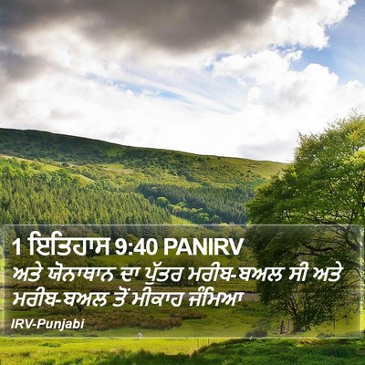 1 ਇਤਿਹਾਸ 9:40 PANIRV Bible Verse Image