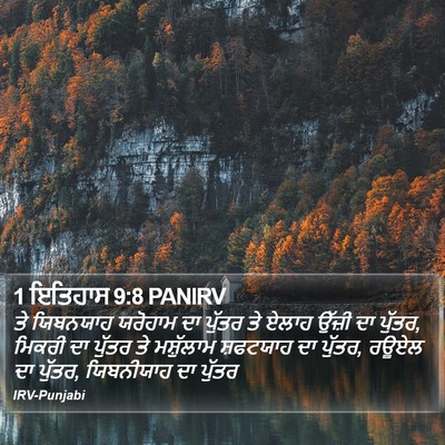 1 ਇਤਿਹਾਸ 9:8 PANIRV Bible Verse Image
