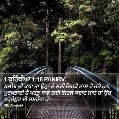 1 ਕੁਰਿੰਥੀਆਂ 1:18 PANIRV Bible Verse Image