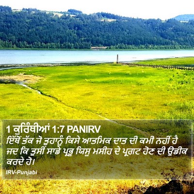 1 ਕੁਰਿੰਥੀਆਂ 1:7 PANIRV Bible Verse Image