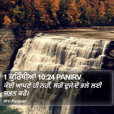 1 ਕੁਰਿੰਥੀਆਂ 10:24 PANIRV Bible Verse Image