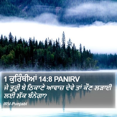 1 ਕੁਰਿੰਥੀਆਂ 14:8 PANIRV Bible Verse Image