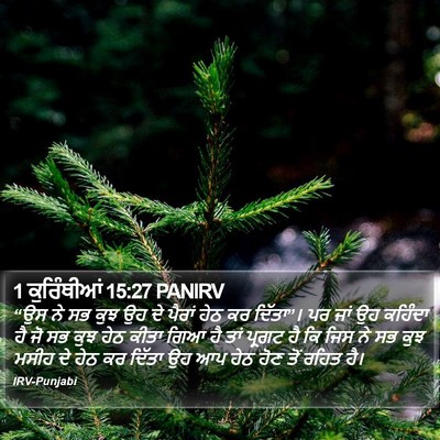 1 ਕੁਰਿੰਥੀਆਂ 15:27 PANIRV Bible Verse Image