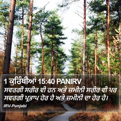 1 ਕੁਰਿੰਥੀਆਂ 15:40 PANIRV Bible Verse Image