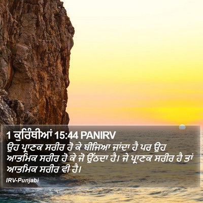 1 ਕੁਰਿੰਥੀਆਂ 15:44 PANIRV Bible Verse Image