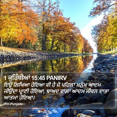 1 ਕੁਰਿੰਥੀਆਂ 15:45 PANIRV Bible Verse Image