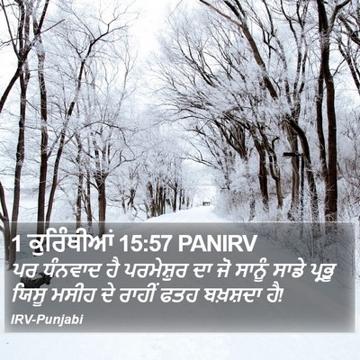 1 ਕੁਰਿੰਥੀਆਂ 15:57 PANIRV Bible Verse Image